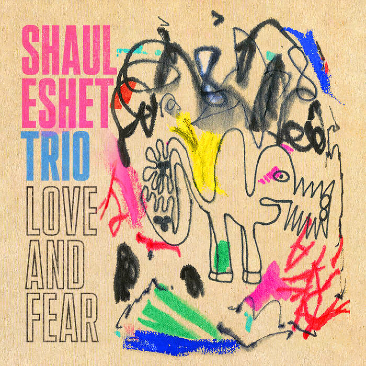 An album cover showing abstract sketches